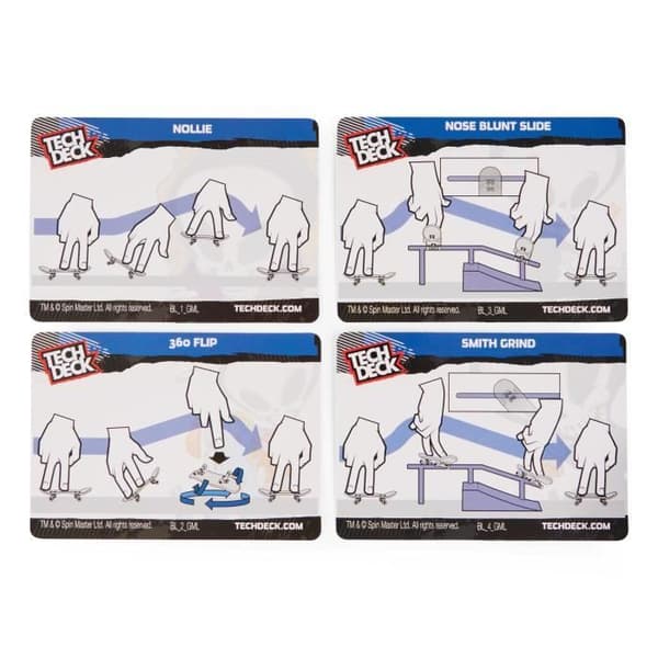 Finger Skate - Tech Deck Pack Versus 2 Gripbräda - 6061574 - Med 2 autentiska Mini Skate &amp; 4 samlarkort - Slumpmässig modell
