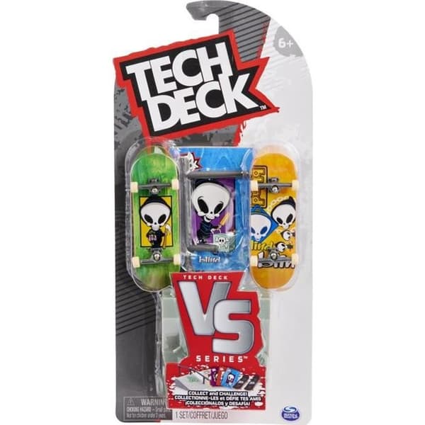 Finger Skate - Tech Deck Pack Versus 2 Gripbräda - 6061574 - Med 2 autentiska Mini Skate &amp; 4 samlarkort - Slumpmässig modell