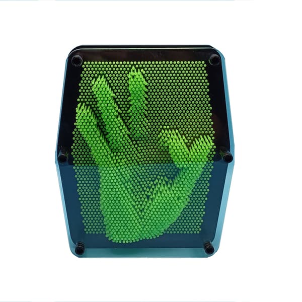INF Hand Cast - Lag unik 3D-kunst Grønn S