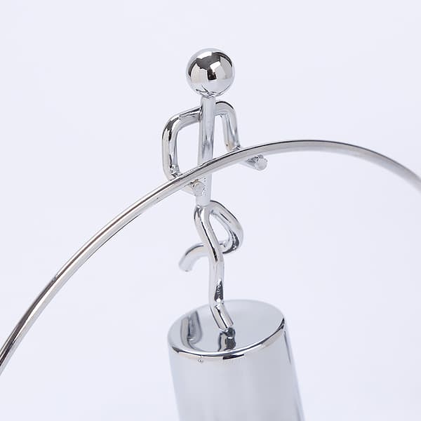 INF Kinetisk kunst balanse leketøy tumbler skrivebordspynt Standing on one foot