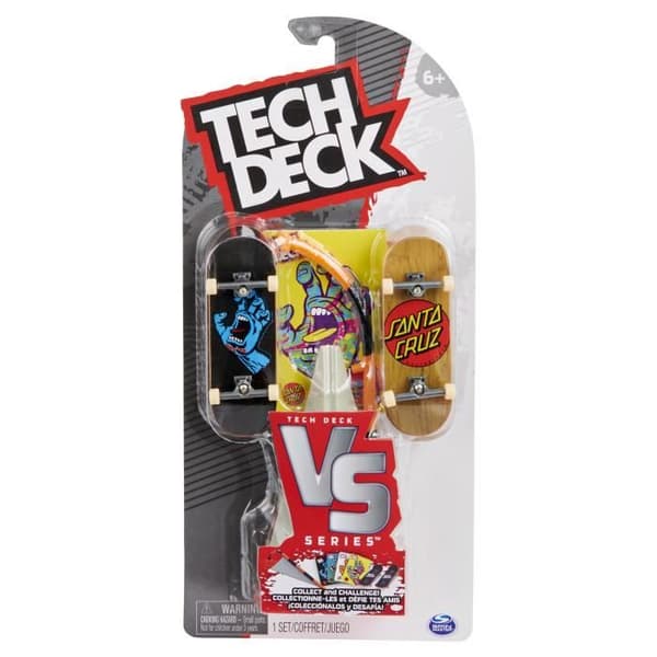 Finger Skate - Tech Deck Pack Versus 2 Gripbräda - 6061574 - Med 2 autentiska Mini Skate &amp; 4 samlarkort - Slumpmässig modell