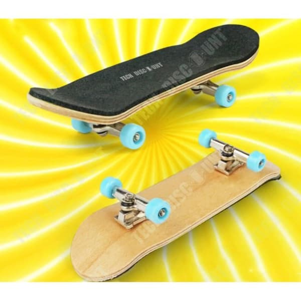 TEC® Mini finger skateboard tech deck star pro barn trä svart billig fingerleksak skateboard present födelsedagar solid
