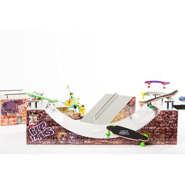 Grip&Tricks Skate Park-box med sin FUNBOX och sin Fingertoy
