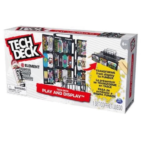 3 i 1 transformerbar låda - Tech Deck - Upp till 24 brädor - 1 exklusiv skridsko ingår - Från 6 år
