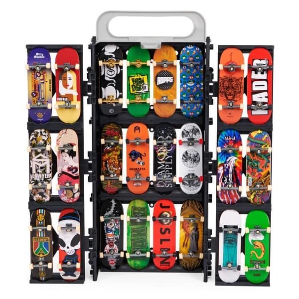 3 i 1 transformerbar låda - Tech Deck - Upp till 24 brädor - 1 exklusiv skridsko ingår - Från 6 år