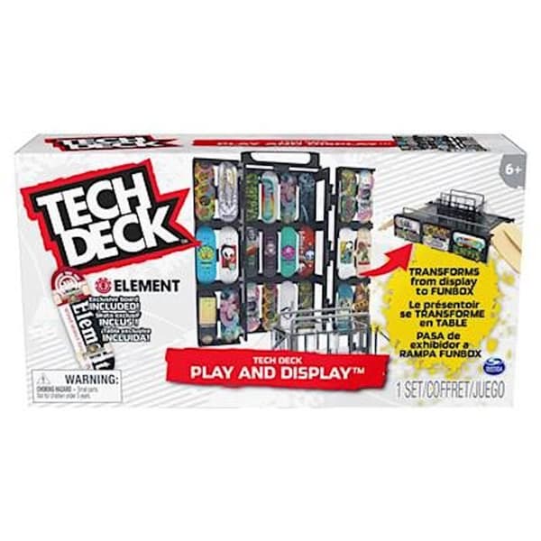3 i 1 transformerbar låda - Tech Deck - Upp till 24 brädor - 1 exklusiv skridsko ingår - Från 6 år