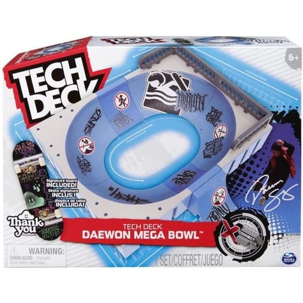 Tech Deck - Mega Bowl X-Connect - Large Modular Skate Park - Daewon Song Skate ingår