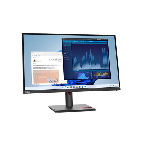 Lenovo ThinkVision T27p-30 68,6 cm (27) 3840 x 2160 Pixel 4K Ultra HD LED Svart [Energieklasse F] () - 63A9GAT1EU