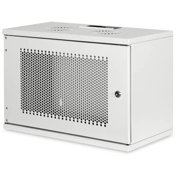 Väggskåp - Digitus - DN-19-07U-S-PD - 7HE - 370x540x400mm - Framsida med hål RAL 7035