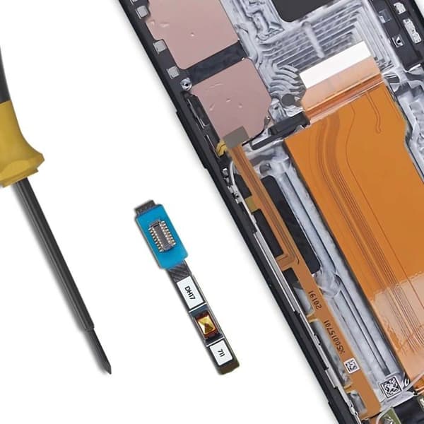 Fingeravtrycksläsare för Sony Xperia 1 II / Xperia 10 II Svart