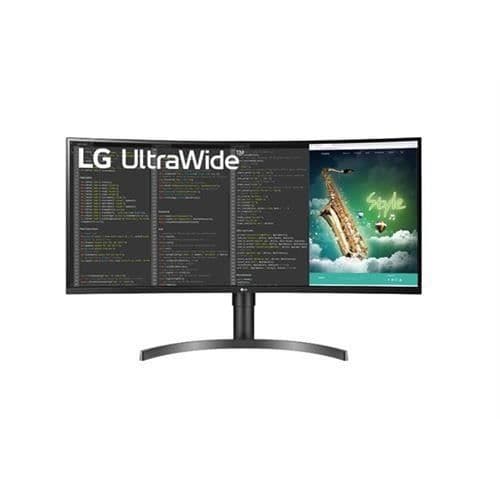 LG PC-skärm 35WN75CN-B 35 Curved UWQHD Black - 8806091770288 Svart