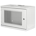 Miniatyrbild 1 av 3: Väggskåp - Digitus - DN-19-07U-S-PD - 7HE - 370x540x400mm - Framsida med hål RAL 7035