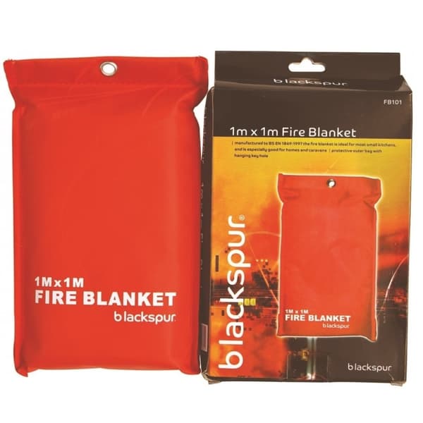 Blackspur Fire Blanket Red 1m x 1m