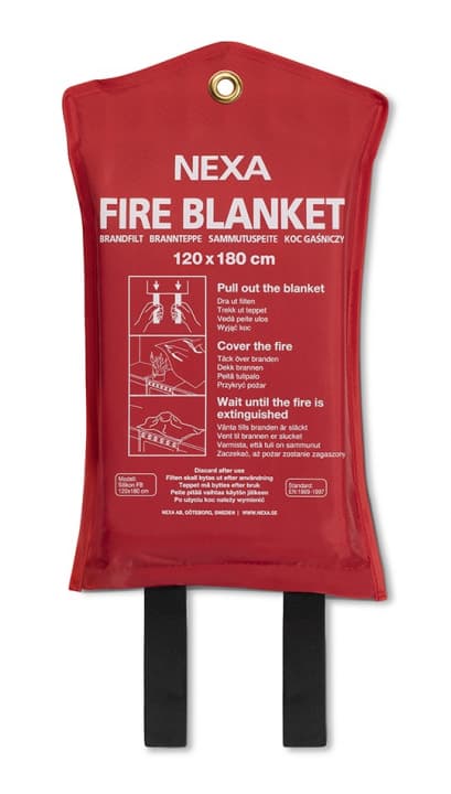 Nexa FBS-180: Brannteppe i silikon, 180 cm