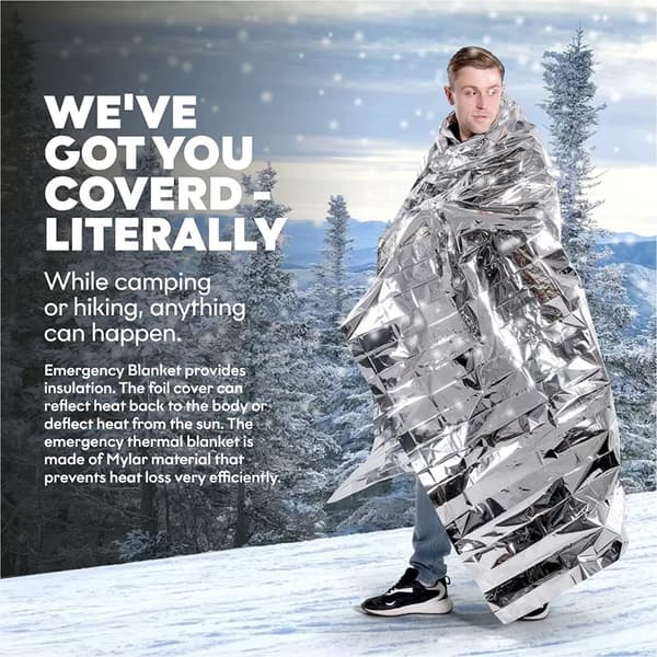 ThermoGuard Survival Blanket - nödfilt, 160x210 cm