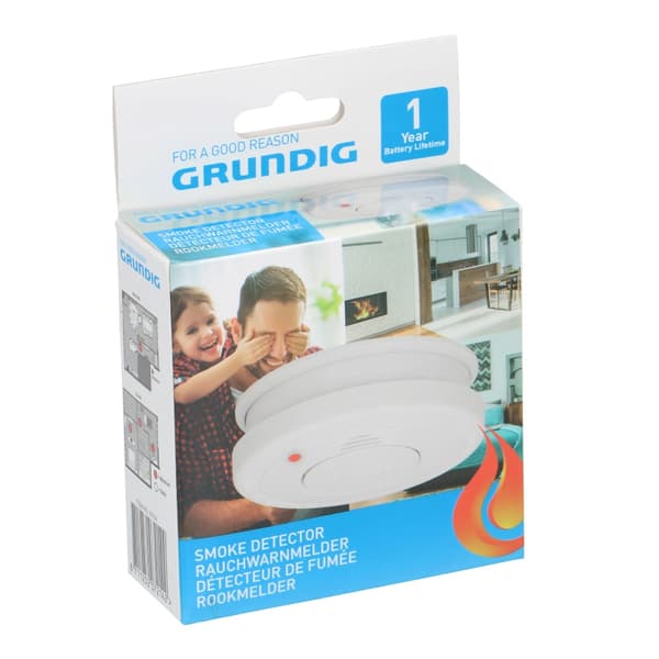 Grundig Savuhälytin äänekkäällä sireenillä 85 dB - Suojaa koti tai yritys