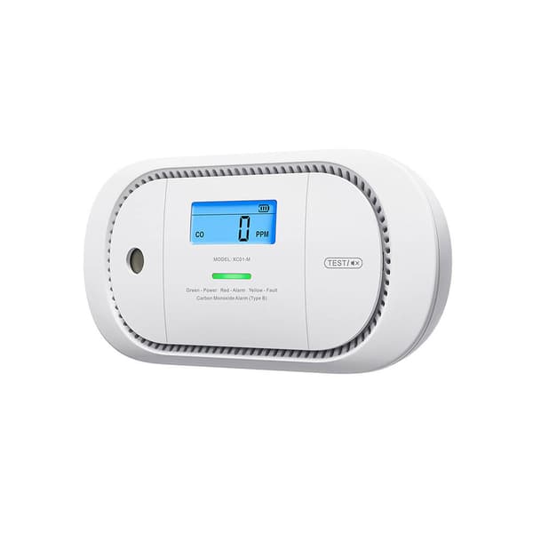 X-Sense XC01-M Link+ karbonmonoksiddetektor med trådløst nettverk og LCD-skjerm