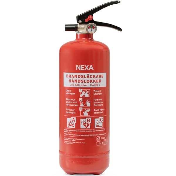 Nexa Brannslukningsapparat Rød 2kg 13A