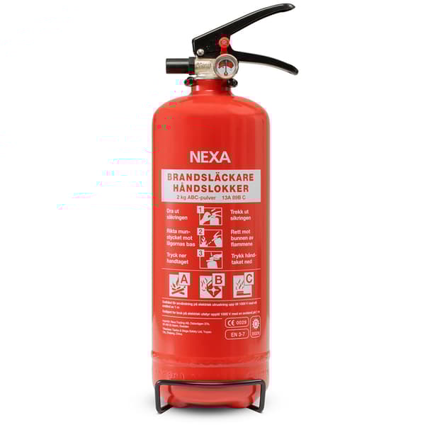 Brannslukker 2 kg 13A 89BC Rød Nexa