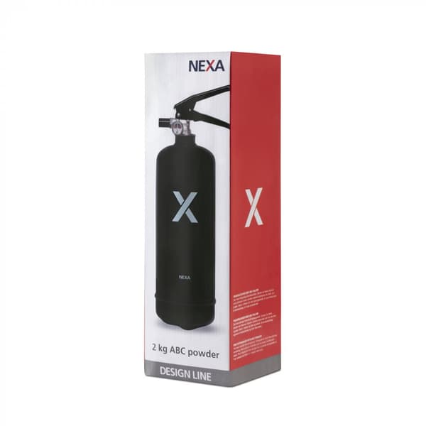 Nexa brandsläckare, 2 Kg ABC-pulver (Svart)
