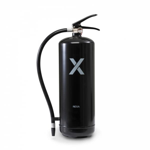 Nexa brandsläckare, 6 Kg ABC-pulver med väggfäste (Svart)