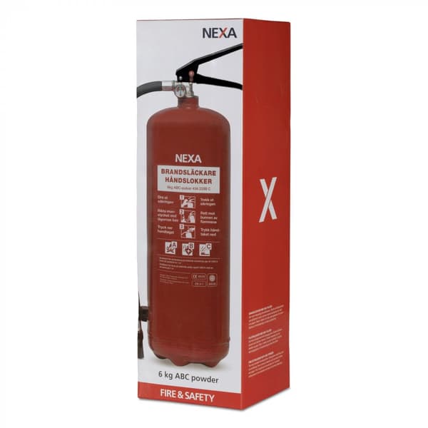 Nexa Fire & Safety Brannslukningsapparat rød 6kg 55A