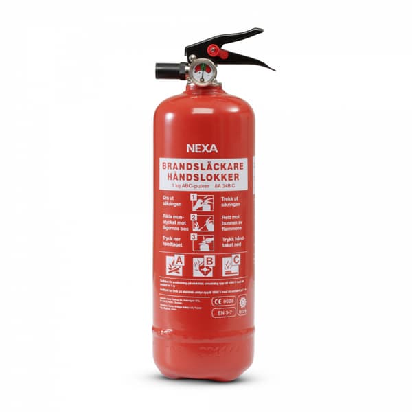 Nexa Fire & Safety Brannslukningsapparat Rød 1 kg 8A
