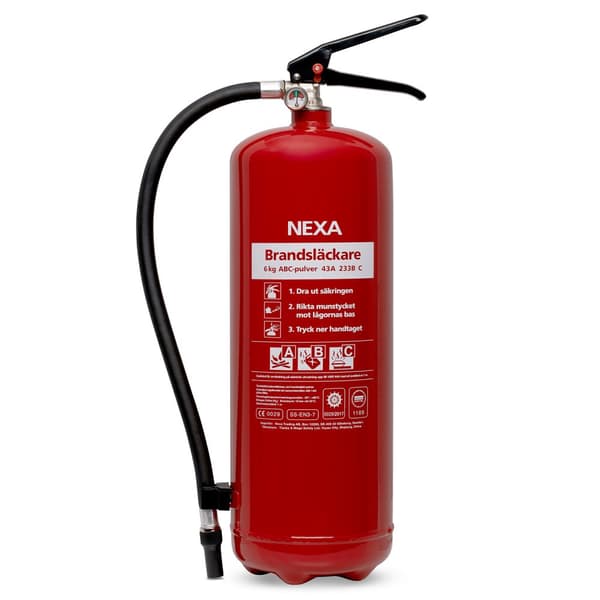 NEXA brandslukker rød 6kg 43A