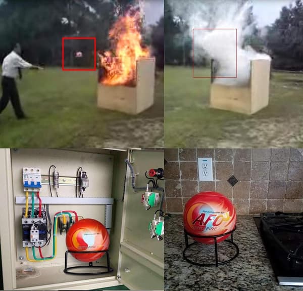 Brandslukker Bold, Automatisk Aktivering, Letvægts, Høj Lyd Alarm
