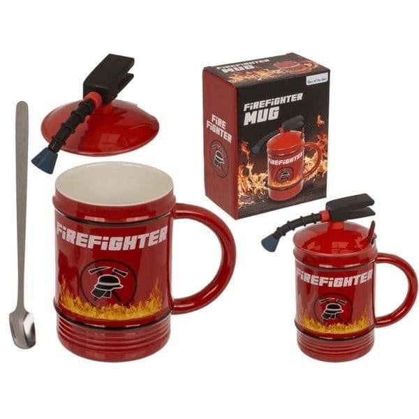 Mugg Brandkår Kaffe kopp i keramik i form av en brandsläckare
