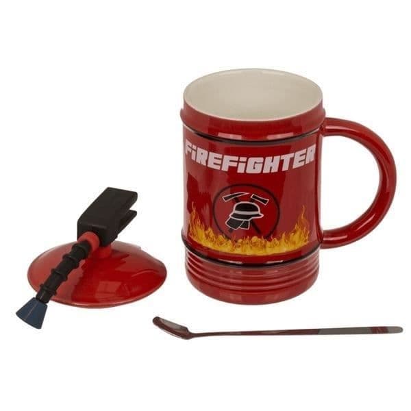Mugg Brandkår Kaffe kopp i keramik i form av en brandsläckare