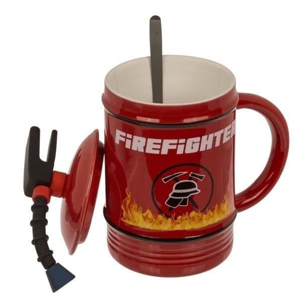 Mugg Brandkår Kaffe kopp i keramik i form av en brandsläckare