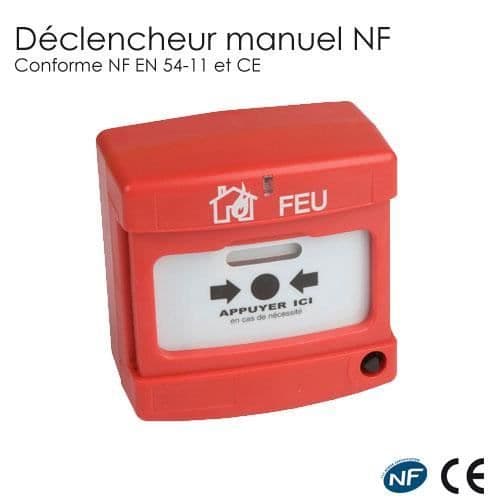 NF röd manuell utlösningspunkt