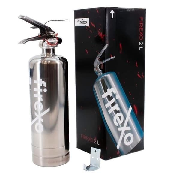 2L CE brandsläckare - FIREXO alla bränder - silverfärg 890-765-347-066