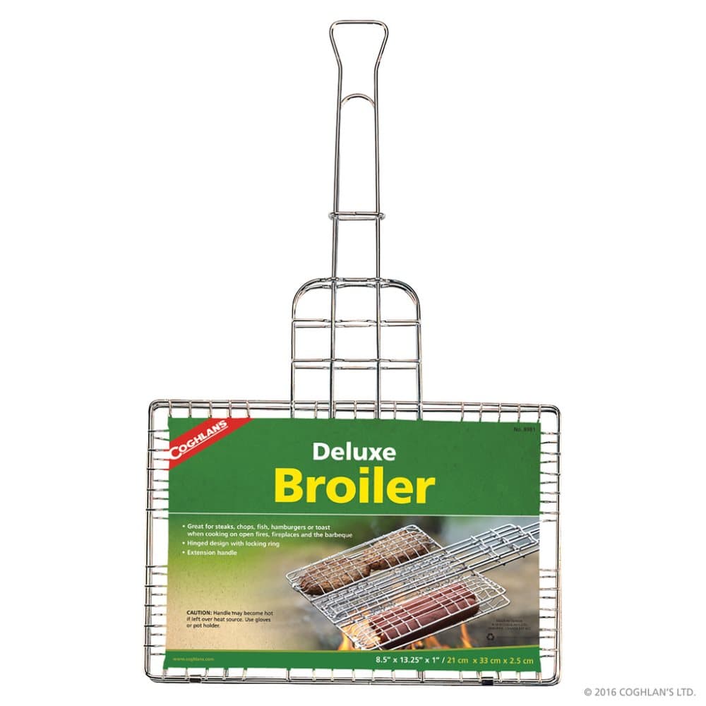 grillnät för kött fisk grönsaker, COGHLANS DELUXE BROILER CG8981
