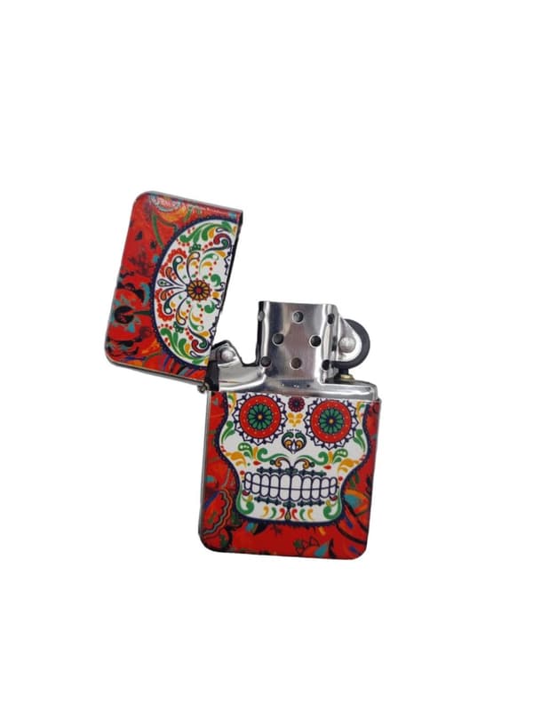 Bensin Lighter - Skull