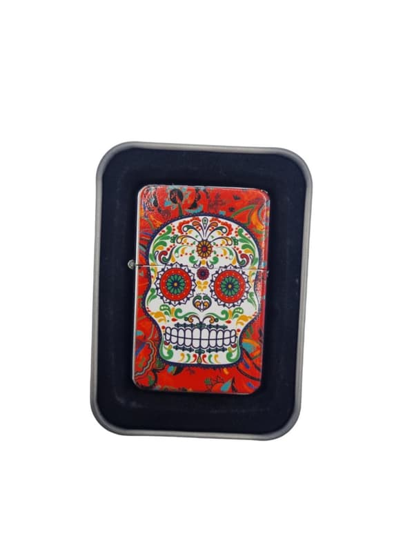 Bensin Lighter - Skull
