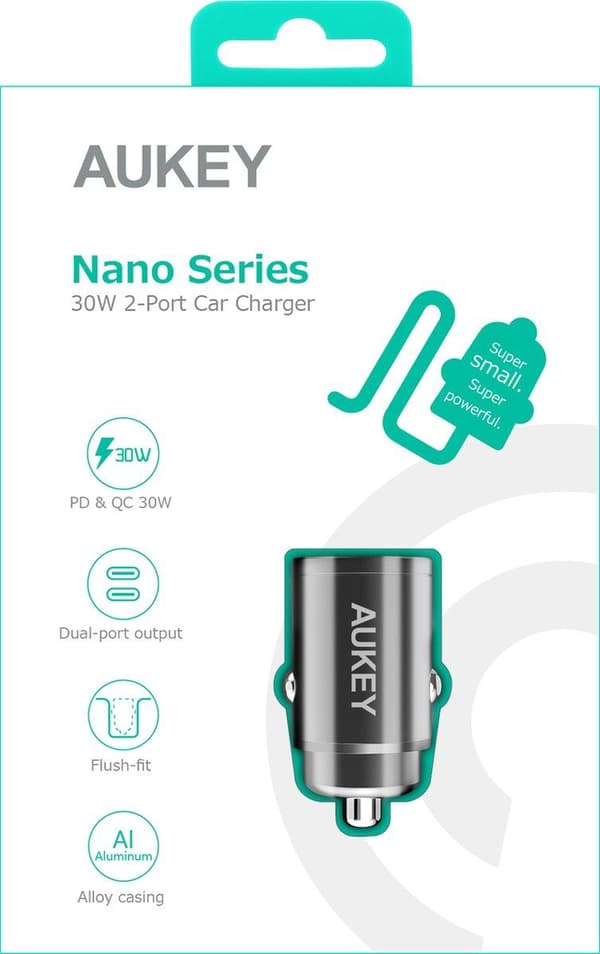 AUKEY CC-A4 mobilladdare Svart Auto