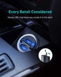 Miniatyrbild 9 av 9: AUKEY CC-A4 mobilladdare Svart Auto