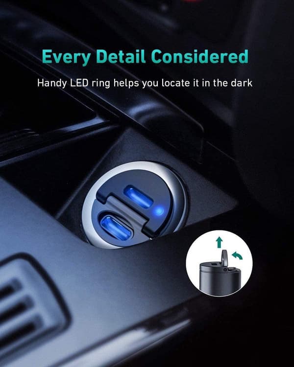 AUKEY CC-A4 mobilladdare Svart Auto