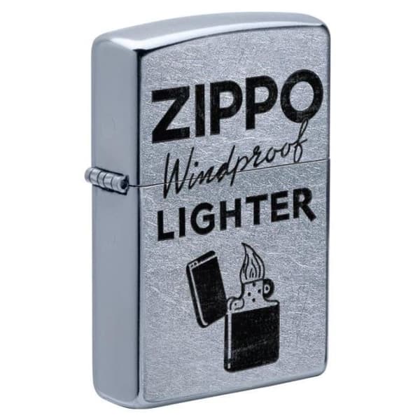 ZIPPO WINDPROOF Ljusare grå