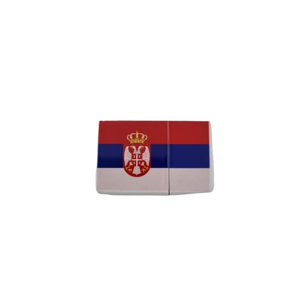 Serbiens flag bensintändare