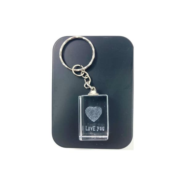 3D keychain I Love You