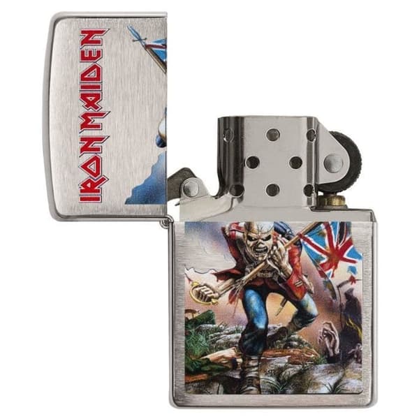 Zippo - Tändare Iron Maiden Trooper - Borstad krom