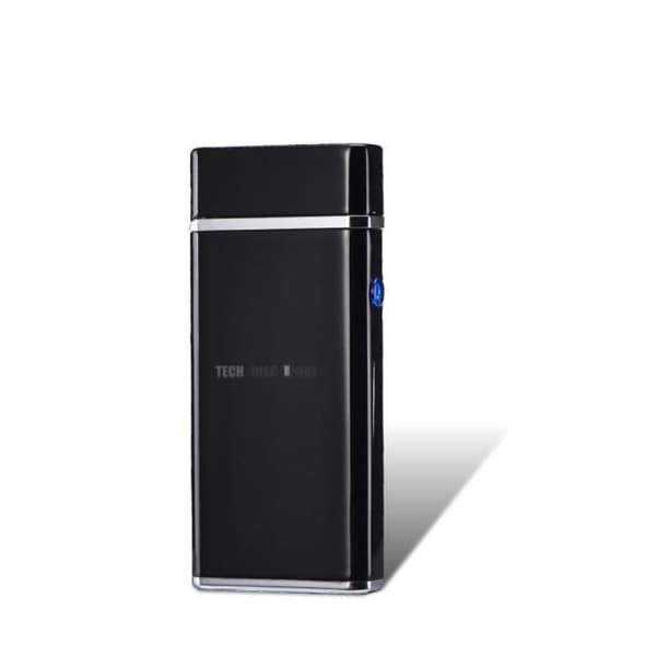 TD® Bic Storm Elektrisk ljusbågständare USB uppladdningsbar cigarrcigarettljuständare Inomhus Utomhus Vindtät Zink Svart