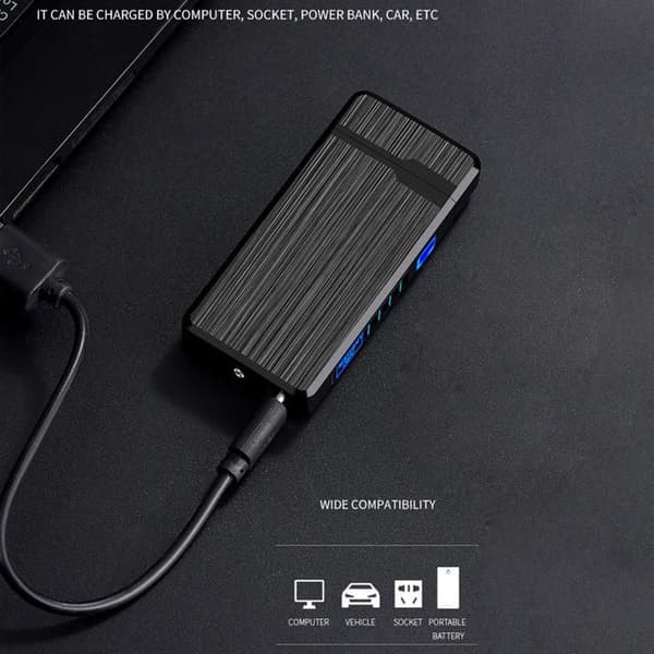 TD® Lighter Arc Charge Svart vindtät tändare