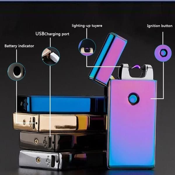 LCC® Electronic Arc Flameless Windproof Lighter (Rainbow)
