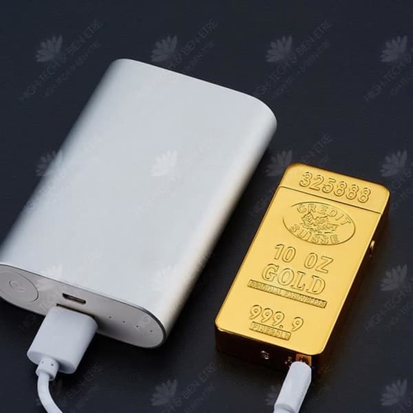 HTBE® Creative personality båge vindtät high-end usb uppladdningsbar tändare personality metall elektronisk cigarettändare