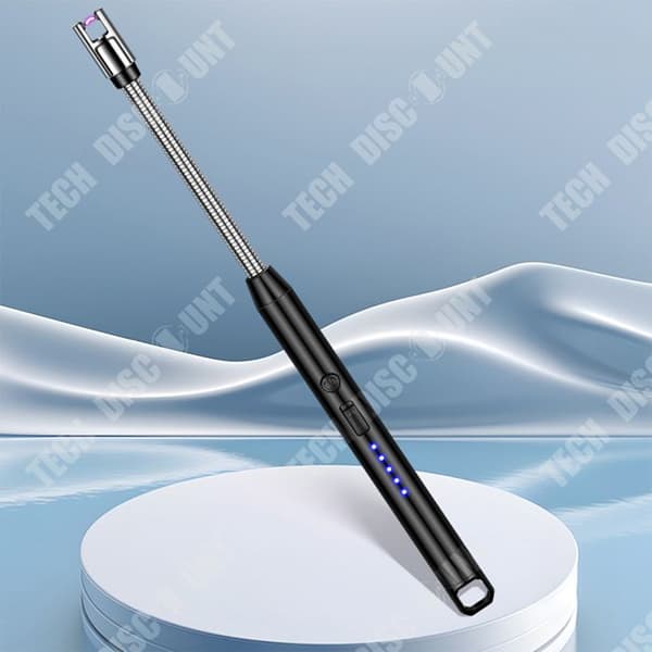 TD® Uppladdningsbar vindtät elektrisk tändare Extended Pulsed Arc 360° Pipe Point Spis Point Aromaterapiljus