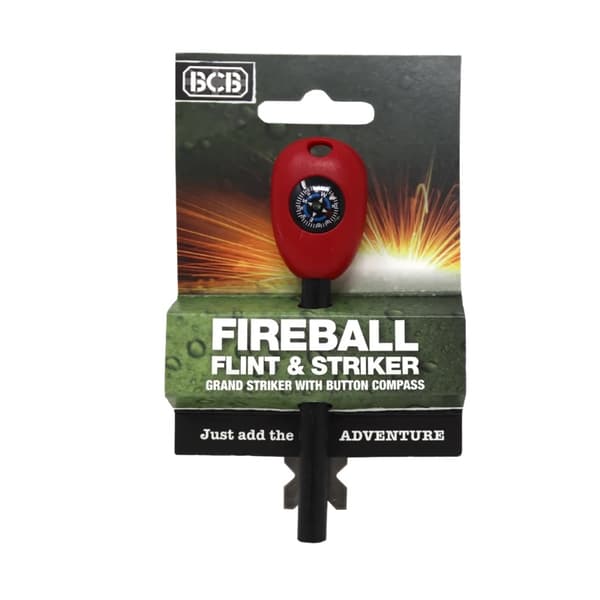 BCB Fireball Flint & Striker kompassin ja iskurin kanssa